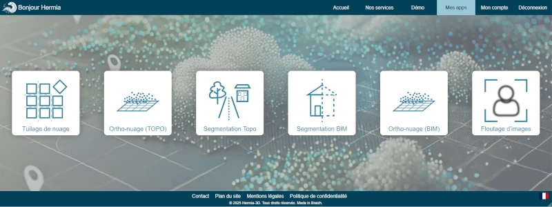Choisissez une application parmi celles que vous propose votre abonnement Interface du de la page 'Mes Apps' avec un bouton pour chaque application
